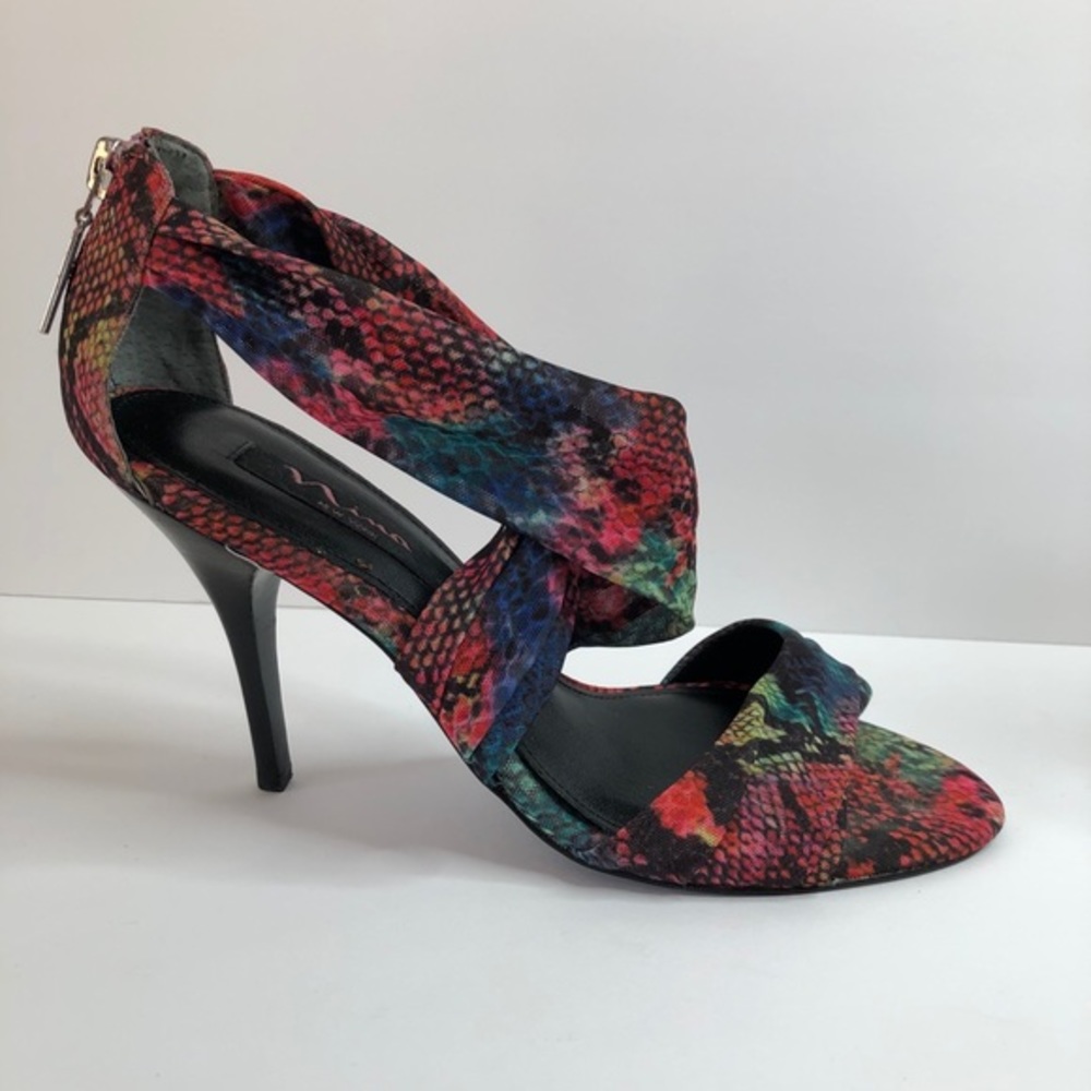 Nina Strap Color Heels #8.5